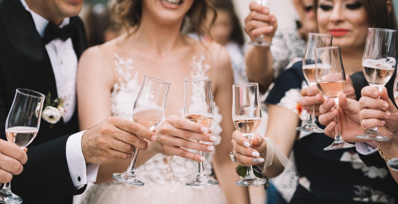 Wein und Hochzeit